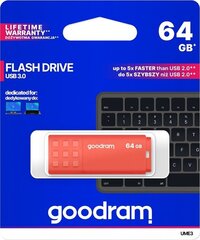 GoodRam pPndrive UME3 USB 3.0 64GB цена и информация | USB накопители | kaup24.ee