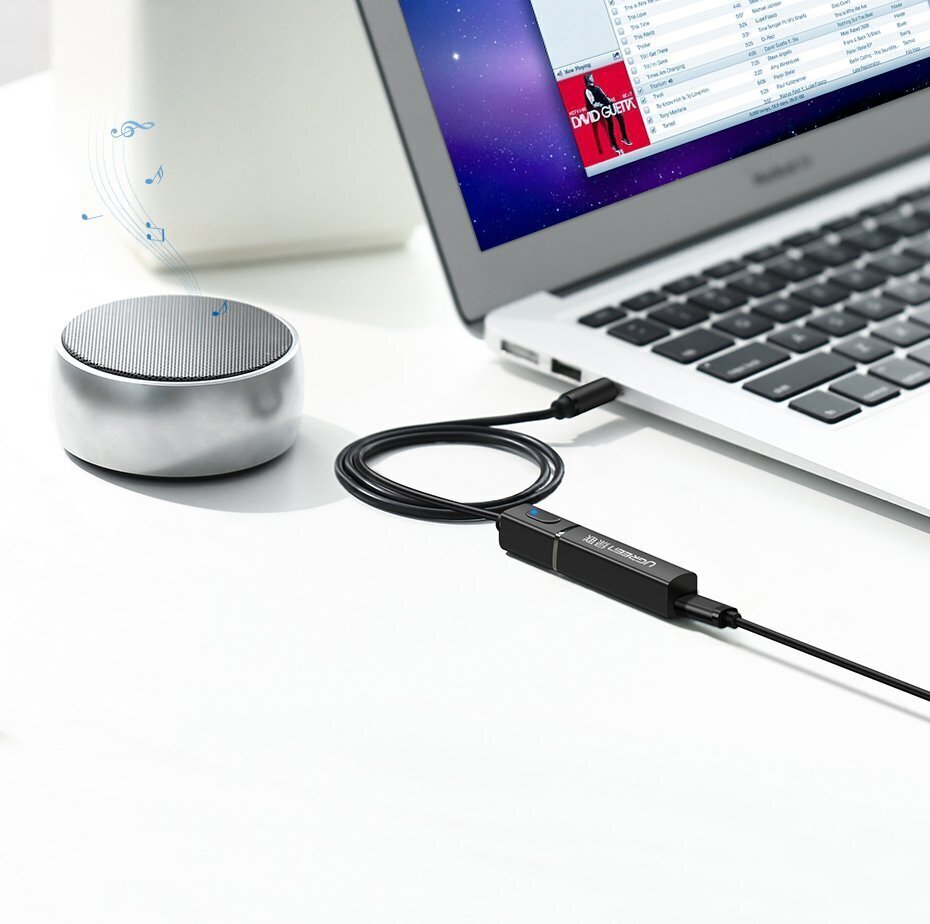 Ugreen CM107 Bluetooth 5.0 adapter, aptX, must hind ja info | USB jagajad, adapterid | kaup24.ee