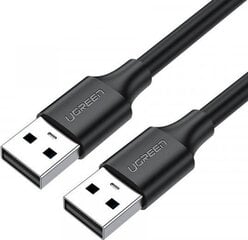 Кабель Ugreen US102 USB 2.0, M-M, 3 м, черный цена и информация | Кабели и провода | kaup24.ee