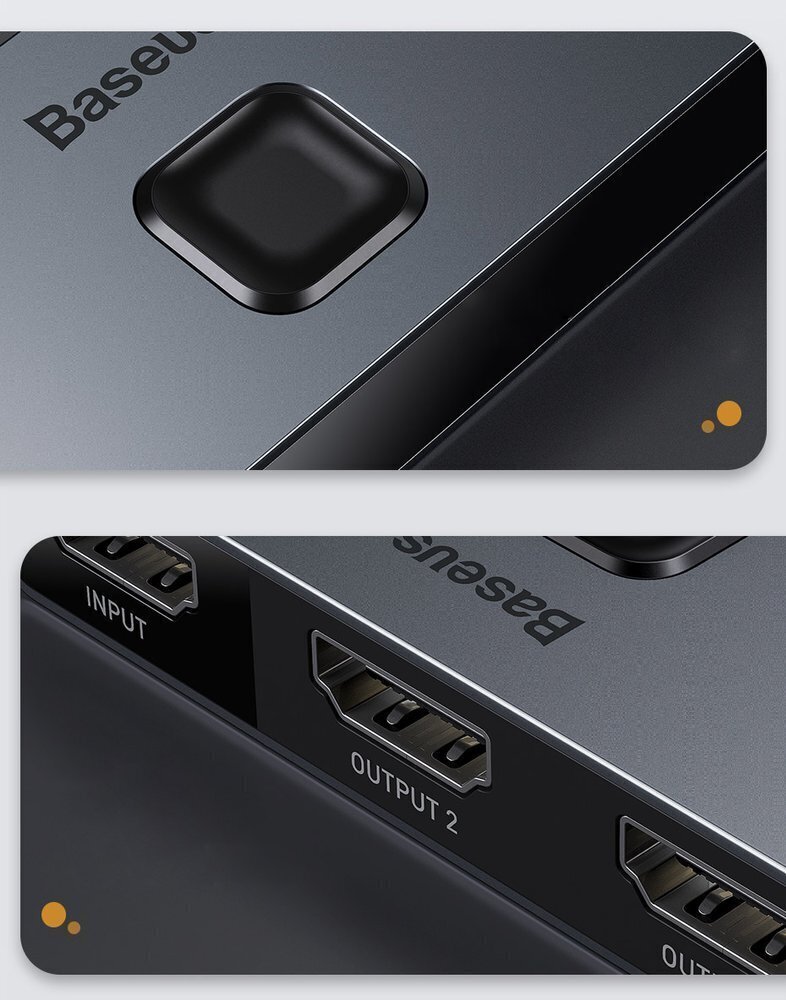Baseus bidirectional HDMI - 2x HDMI цена и информация | USB jagajad, adapterid | kaup24.ee