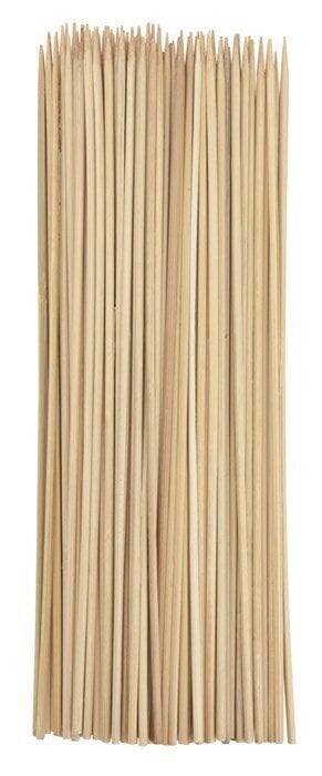 Grillimisvardad bambusest, 3mm, pikkus 26cm, 100tk. hind ja info | Grillitarvikud ja grillnõud | kaup24.ee