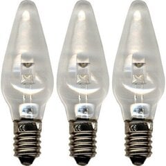 Varupirnid LED universaalsed 3tk, 10-55V, E10, läbipaistev 20/400 цена и информация | Гирлянды | kaup24.ee