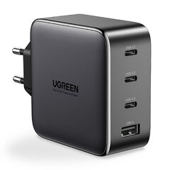 Универсальное зарядное устройство Ugreen CD226, 4 розетки, 100 Вт, черное цена и информация | Зарядные устройства для телефонов | kaup24.ee