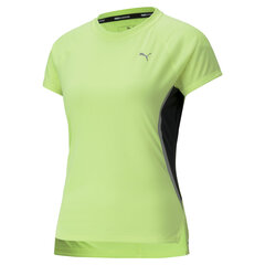 Naiste spordisärk Puma Run Laser Cat SS Tee Fizzy Yell 51934103, roheline hind ja info | Naiste spordiriided | kaup24.ee