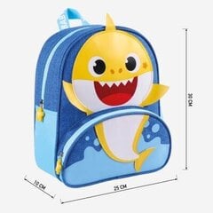 Koolikott Baby Shark sinine, 25,5 x 30 x 10 cm цена и информация | Школьные рюкзаки, спортивные сумки | kaup24.ee