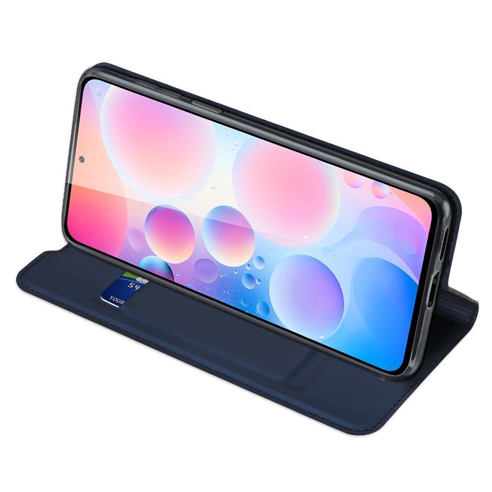 Dux Ducis Skin Pro Bookcase type case, sobib Xiaomi Redmi K40 Pro+ / K40 Pro / K40 / Poco F3, sinine hind ja info | Telefoni kaaned, ümbrised | kaup24.ee