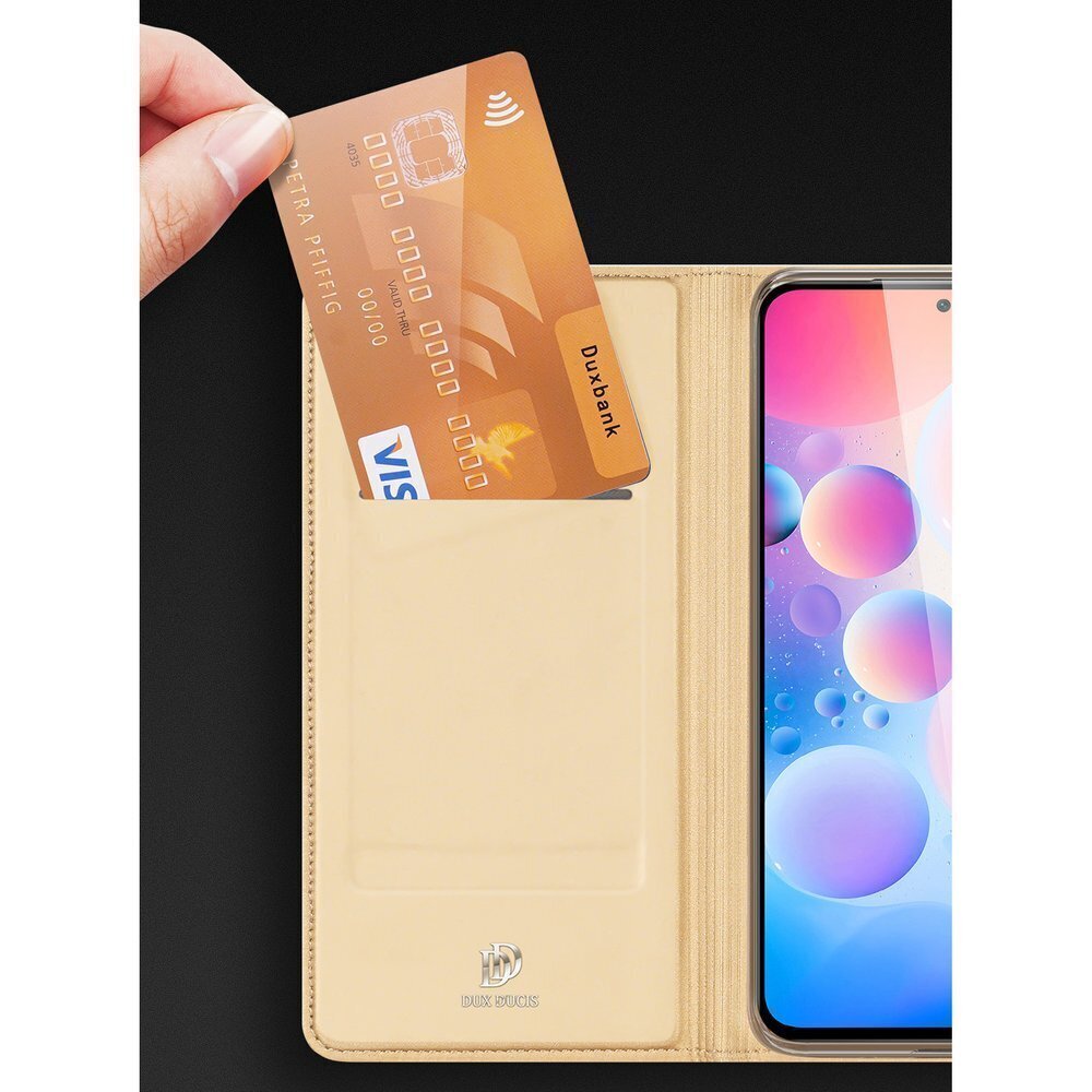 Dux Ducis Skin Pro Bookcase type case, sobib Xiaomi Redmi K40 Pro+ / K40 Pro / K40 / Poco F3, sinine цена и информация | Telefoni kaaned, ümbrised | kaup24.ee