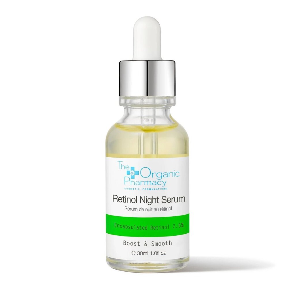 Öine näoseerum The Organic Pharmacy Retinol Night Serum, 30 ml hind ja info | Näoõlid, seerumid | kaup24.ee