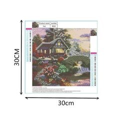Алмазная картина-мозаика 5D набор (клеика страз) 30x30 см DK31055 цена и информация | Алмазная мозаика | kaup24.ee