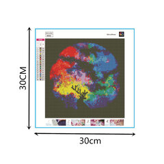 Алмазная картина-мозаика 5D набор (клеика страз) 30x30 см DK31056 цена и информация | Алмазная мозаика | kaup24.ee