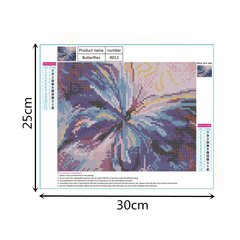 Rombikujuline-mosaiikkomplekt 5D (aukude liimimine) 25x30 cm DK32209 цена и информация | Алмазная мозаика | kaup24.ee