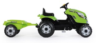 Traktor haagisega Smoby Farmer XL, roheline hind ja info | Poiste mänguasjad | kaup24.ee