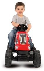 Трактор с прицепом Smoby Farmer XL, с педалями, красный цена и информация | Развивающий мелкую моторику - кинетический песок KeyCraft NV215 (80 г) детям от 3+ лет, бежевый | kaup24.ee