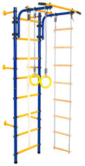Спорткомплекс, стенка гимнастическая Junior Atlet, сине-желтая, 220x60 см цена и информация | Шведские стенки | kaup24.ee