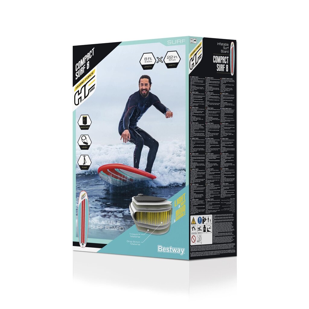 SUP laud Bestway Hydro-Force 2.43m x 57cm x 7cm цена и информация | Veesport | kaup24.ee