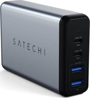 Vooluadapter Satechi 75W 2x USB-C ja 2x USB-A цена и информация | Mobiiltelefonide laadijad | kaup24.ee