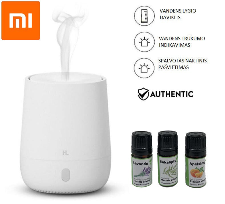 Eeterliku õli + aurusti Xiaomi Happy Life komplekt hind ja info | Õhuniisutajad | kaup24.ee