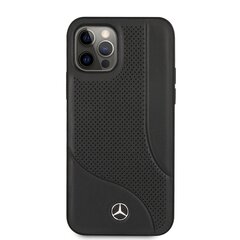 MEHCP12MCDOBK Mercedes Perforated Leather Hard Case for iPhone 12/12 Pro 6.1 Black hind ja info | Telefoni kaaned, ümbrised | kaup24.ee