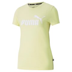 Naiste vabaaja T-särk Puma ESS Logo Heather 586876404063697258921, kollane hind ja info | Naiste spordiriided | kaup24.ee