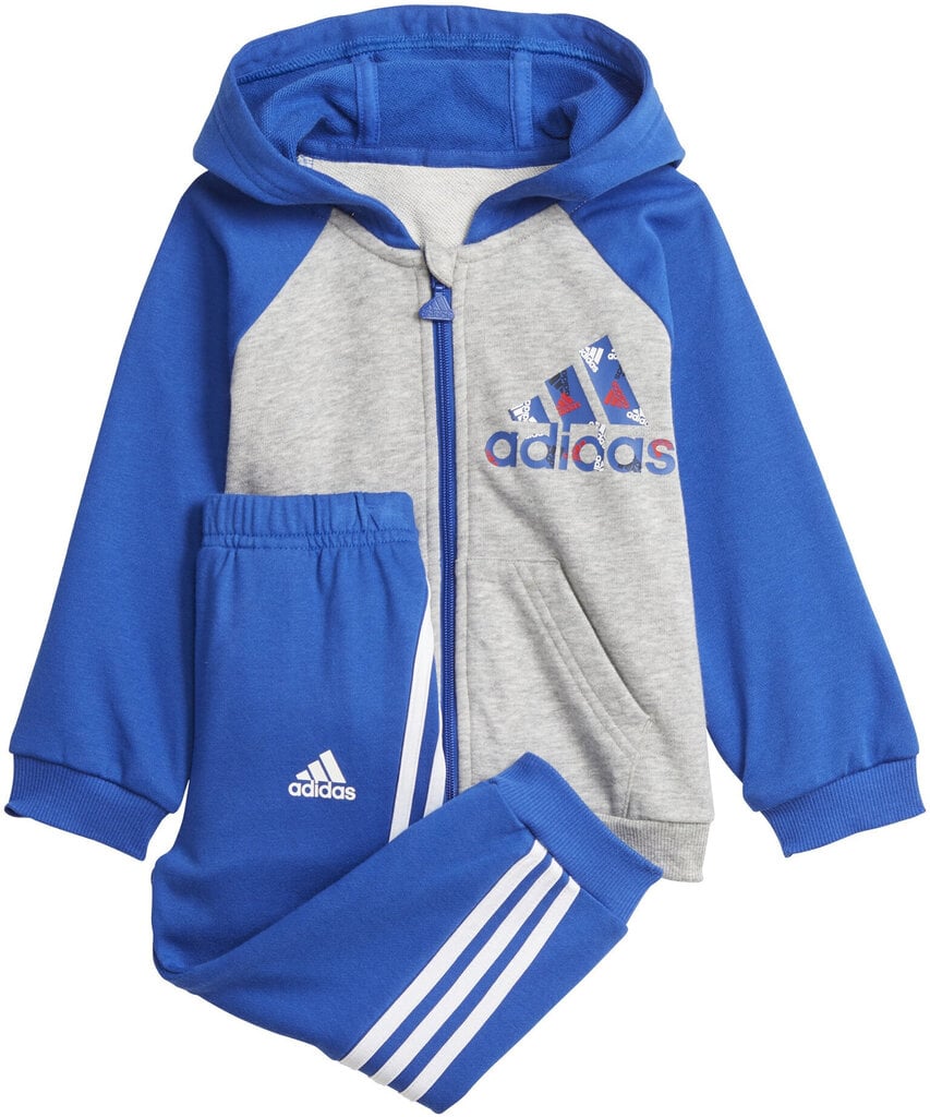 Adidas Spordikostüümid I Bos Logo Fz J Blue H28829/80 hind ja info | Komplektid poistele | kaup24.ee