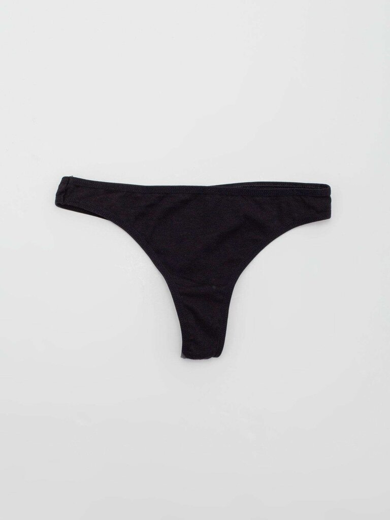 Must puuvillane string. hind ja info | Naiste aluspüksid | kaup24.ee