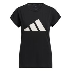 Женская футболка Adidas 3BAR GR82614065419754124, черная цена и информация | Спортивная одежда для женщин | kaup24.ee