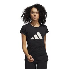 Женская футболка Adidas 3BAR GR82614065419754124, черная цена и информация | Спортивная одежда для женщин | kaup24.ee