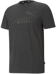 Мужская футболка Puma Ess Heather Tee Black 586736 07/4XL цена и информация | Мужская спортивная одежда | kaup24.ee