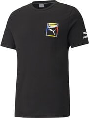 Puma T-Särgid Graphic Tee Box Logo Black 532666 01/S цена и информация | Мужская спортивная одежда | kaup24.ee