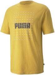 Puma T-Särgid Reflective Graphic Tee Yellow 845849 37/L hind ja info | Meeste T-särgid | kaup24.ee