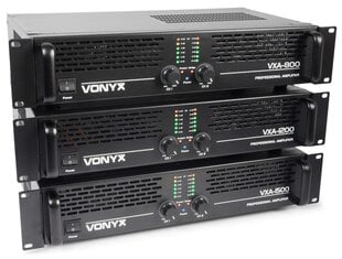 Усилитель PA Vonyx VXA-800 II 2x 400 Вт цена и информация | Домашняя акустика и системы «Саундбар» («Soundbar“) | kaup24.ee