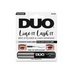 Ardell DUO Line It Lash It dark Ripsmeliim kõikidele ripsmetele must 3,5g hind ja info | Ripsmetušid, lauvärvid, silmapliiatsid, seerumid | kaup24.ee