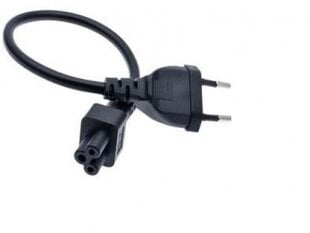 AC cord - C5 connector, EU plug, 0.6m hind ja info | Kaablid ja juhtmed | kaup24.ee