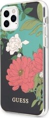 Tagakaaned Guess    Apple    iPhone 11 Pro Flower Shiny Cover    Black hind ja info | Telefoni kaaned, ümbrised | kaup24.ee