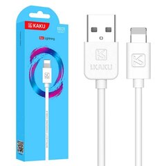 Кабель Kaku KSC-285 универсальный 2.4A Apple Lightning USB, 1 м, белый цена и информация | Кабели и провода | kaup24.ee