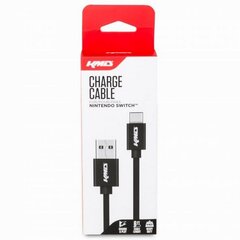 KMD Charge Cable - Black, 1.8m (PS5, Xbox Series X, Switch) hind ja info | Kaablid ja juhtmed | kaup24.ee