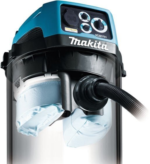 Tolmuimeja Makita (märg&kuiv) 1050 W, 3500 l/min, 220mbar, 32 l. цена и информация | Tolmuimejad | kaup24.ee