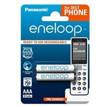 Panasonic eneloop aku AAA 750 2BP Dect hind ja info | Patareid | kaup24.ee