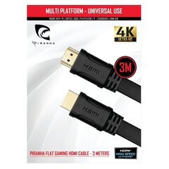 Piranha HDMI 2.0, 3 м цена и информация | Кабели и провода | kaup24.ee
