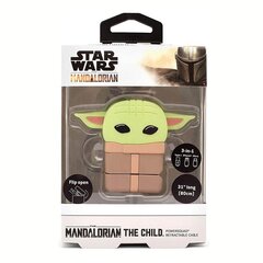 Power Squad: Star Wars: The Mandalorian - The Child (Baby Yoda) Retractable Cable 3-in-1, 80cm hind ja info | Kaablid ja juhtmed | kaup24.ee