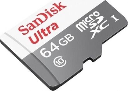 Micro SDXC mälukaart Sandisk 64GB UHS-I/SDSQUNR-064G-GN3MA цена и информация | Fotoaparaatide mälukaardid | kaup24.ee