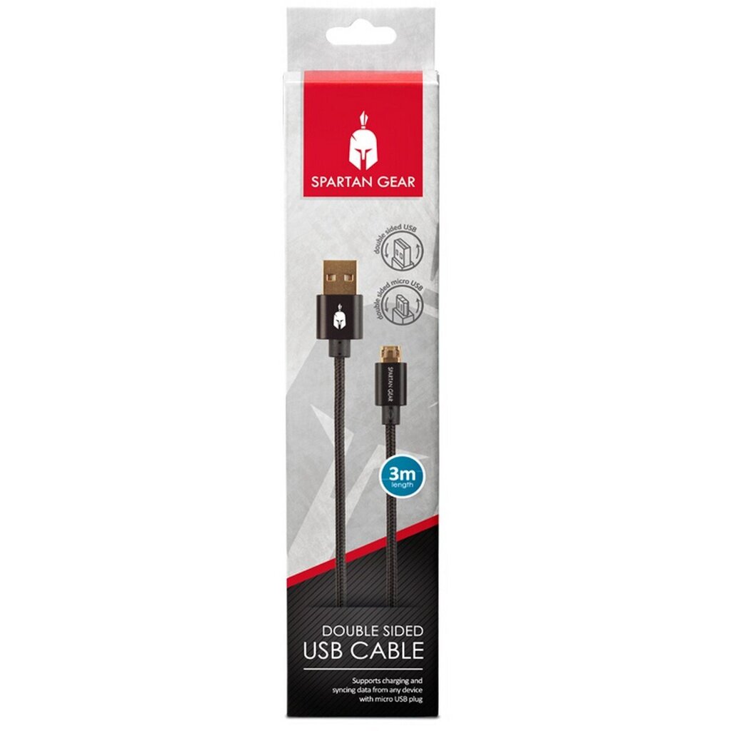 Spartan Gear Charging Braided Cable, 3m (PS4, Xbox One) hind ja info | Kaablid ja juhtmed | kaup24.ee