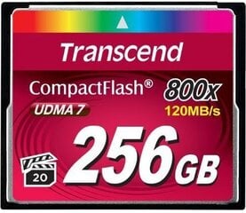 TRANSCEND CF 800X MLC (UDMA7) R120/W60 256GB цена и информация | Аксессуары для компьютерных игр | kaup24.ee