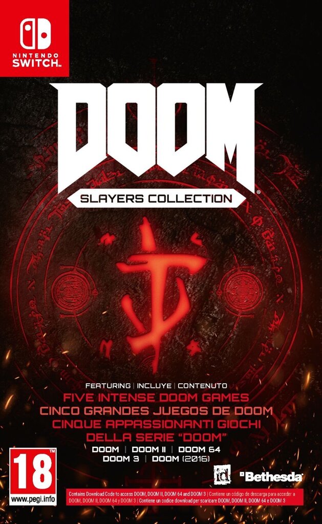 Doom Slayers Collection - Doom 2016 (inc DLC for Doom 1/2/64/3) - EN/ES/IT (Switch) цена и информация | Arvutimängud, konsoolimängud | kaup24.ee