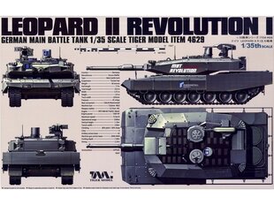 Сборная пластиковая модель Tiger Model - German Main Battle Tank Leopard II Revolution I, 1/35, 4629 цена и информация | Конструкторы и кубики | kaup24.ee