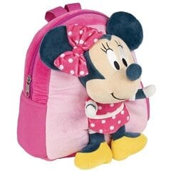 Laste kott Minnie Mouse, roosa, 20 x 23 x 8 cm hind ja info | Koolikotid, sussikotid | kaup24.ee