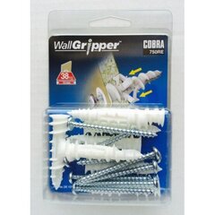 Cobra WallGripper, 4 мм, 8 шт., самосверлящие настенные анкеры для гипсокартона цена и информация | Инструменты крепления | kaup24.ee