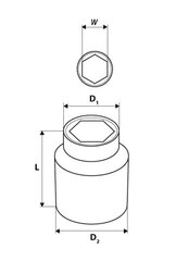 Padrun 6-kant 1/2 14mm Superlock CrV teras, DIN3124 hind ja info | Käsitööriistad | kaup24.ee