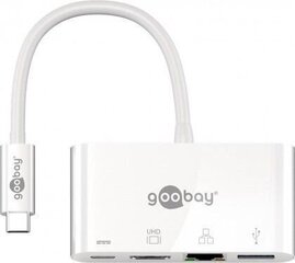 Адаптер Goobay USB-C Multiport Adapter (HDMI + E) цена и информация | Адаптер Aten Video Splitter 2 port 450MHz | kaup24.ee