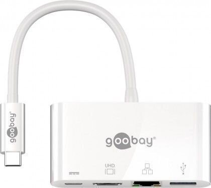 Goobay USB-C Multiport Adapter (HDMI + E цена и информация | USB jagajad, adapterid | kaup24.ee